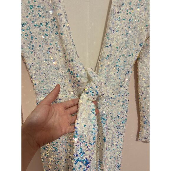 Show Me Your MuMu Sparkling White Jumpsuit - Picture 8 of 13